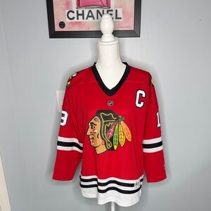 Reebok Toews Chicago Blackhawks Hockey Jersey size L/XL